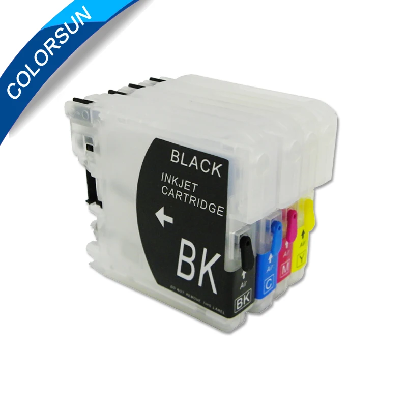 4 шт. LC11 LC16 LC38 LC61 LC65 LC67 LC980 LC1100 чернильный картридж для принтера Brother DCP J140W|ink cartridge|brother lc980 ink cartridgesbrother cartridge |