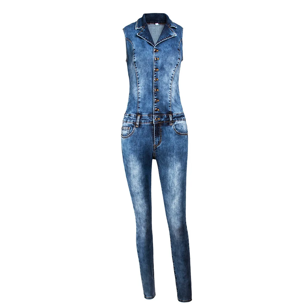 

Amazon European jumpsuits v-neck sexy off-the-shoulder jumpsuit female autumn jeans a undertakes