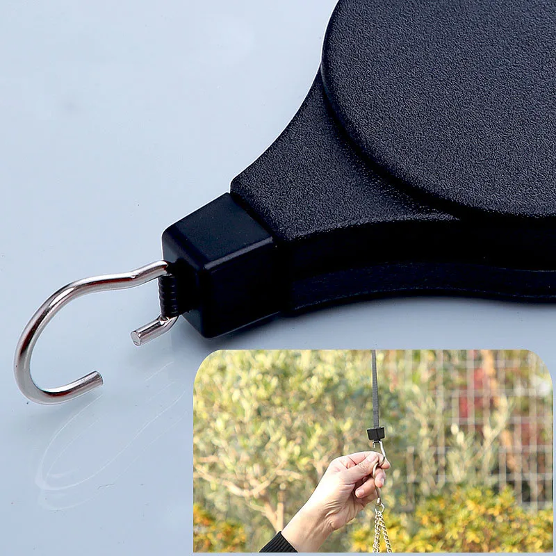 1 шт. выдвижной шкив завод вешалка крючок Портативный садовый инструмент