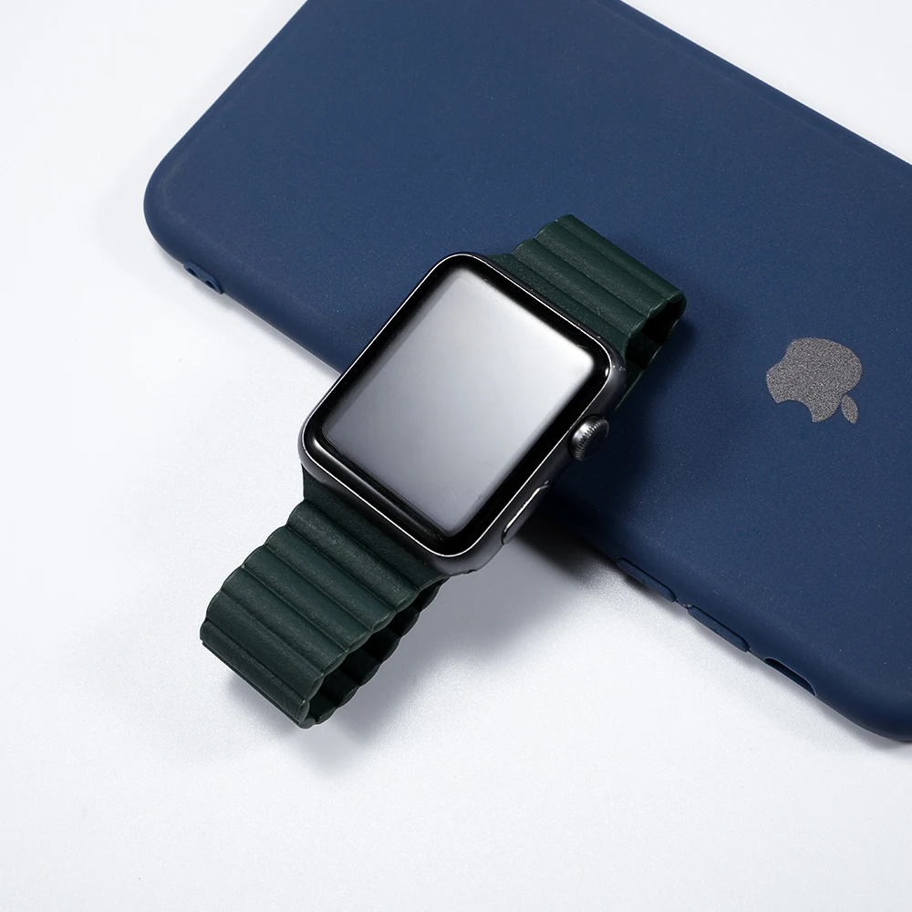 Кожаный ремешок для apple watch, ремешок для apple watch 5, 4, 40 мм, 44 мм, correa iWatch 42 мм, 38 мм, браслет, Аксессуары для наручных часов