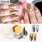 Блестки для ногтей ROSALIND голографическая блестящая, Флуоресцентный порошок, аксессуары для ногтей, пудра для ногтевого дизайна