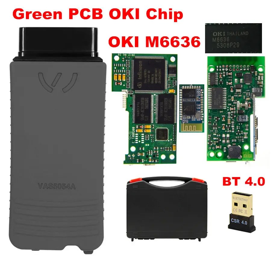 Бесплатная доставка VAS5054A ODIS V4.4.10 полный чип OKI/AMB2300 VAS 5054 wifi Бортовая Диагностика