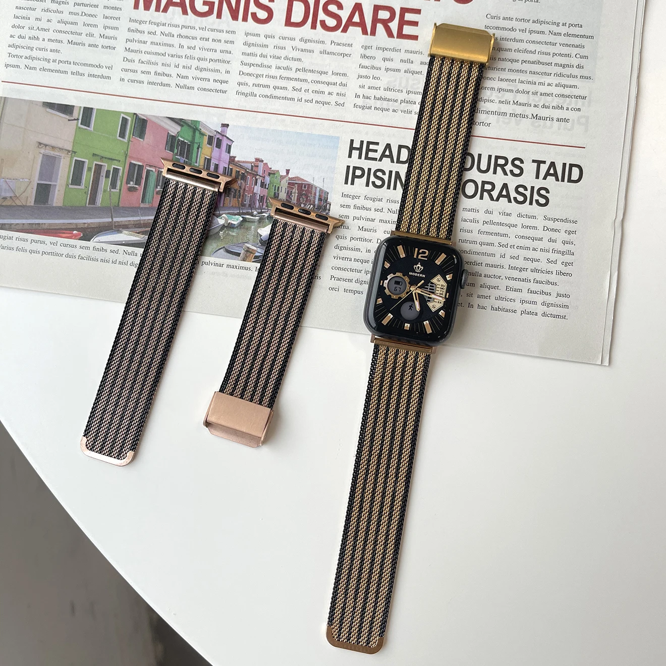 Stainless Steel strap for Apple Watch band 44mm 40mm 45mm 41mm 42mm/38mm Metal belt Bracelet iWatch serie 3 4 5 6 se 7