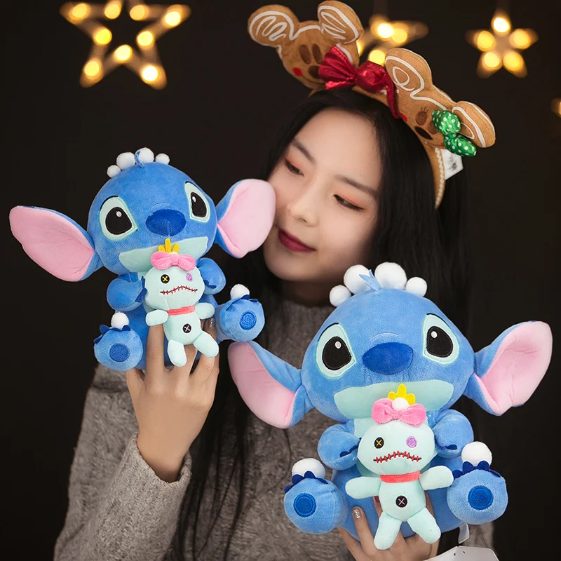 

20/30/40/50CM Kawaii Stitch Room Car Decoration Cute Anime Plush Toy Children's Baby Pillow Holiday Pet Birthday Gift