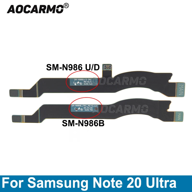 Aocarmo For Samsung Galaxy Note 20 Ultra SM-N986B 986U 986N 5G Wi-Fi Signal Antenna Connector Motherboard Connection Flex Cable