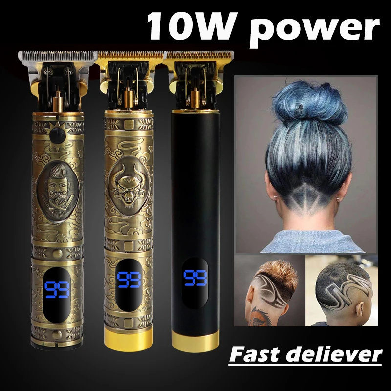 Машинка для стрижки волос T Аккумуляторная Беспроводная мужчин триммер с