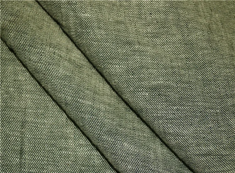 Натуральный к серой окрашенная пряжа натуральные льновеньковые ткани ткань