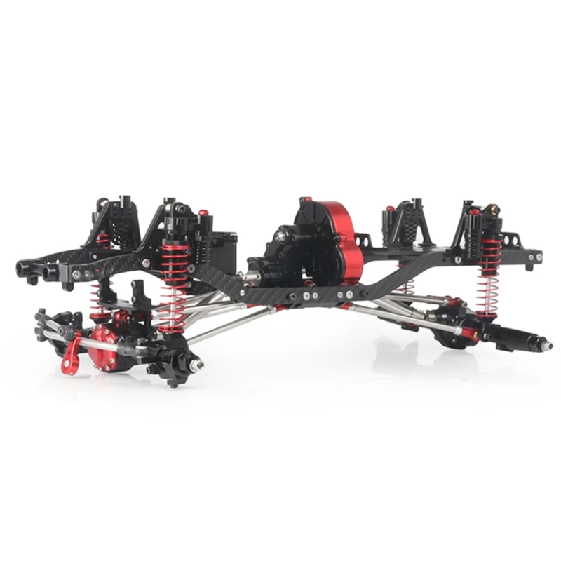 Cnc алюминиевый и карбоновый корпус рамы для Rc автомобиля 1/10 Scx10 Ii 90046 90047 шасси 313 мм