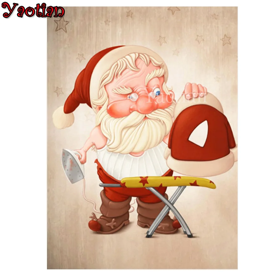 

5D Diamond Painting Santa Claus Full Square Rhinestones Cross Stitch Diamond Embroidery Mosaic Painting Hobby Home Decor