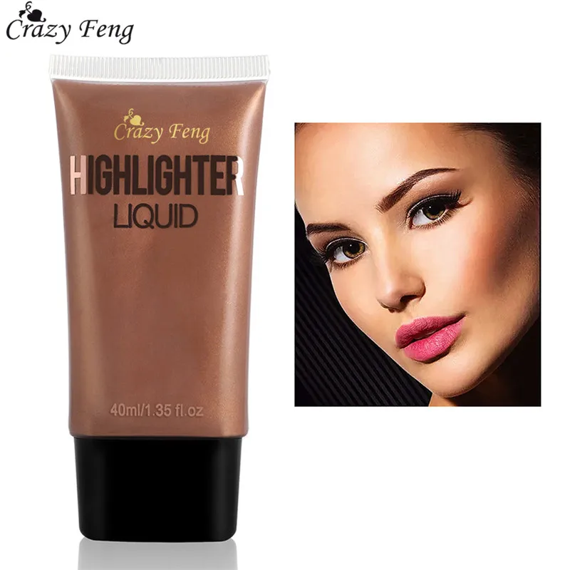 Gold Face Makeup Brightener Highlighter Liquid Glow Illuminator Contour Shimmer Make up Basic Cosmetics |