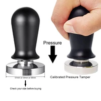 calibrated pressure tamper coffee and espresso elastic powder compactor stainless steel coffee powder hammer