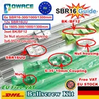 EU Ship 6 шт. линейная направляющая SBR16 L-30010001300 мм + 3 набора шариковых винтов SFU1605 30010001300 мм и 1605 шариковых гайки + 3 набора BKB12 и муфта