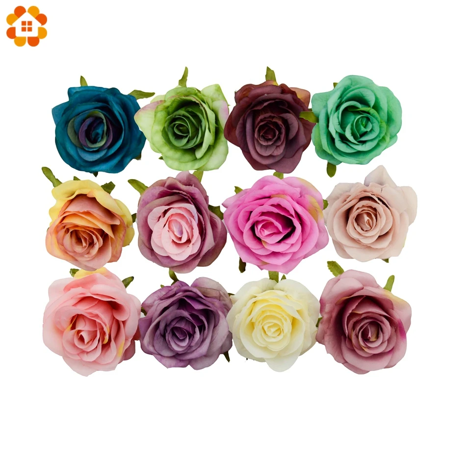 5/10 шт. искусственные шелковые головки розы|silk rose flower heads|decorative flowers headsflower head |