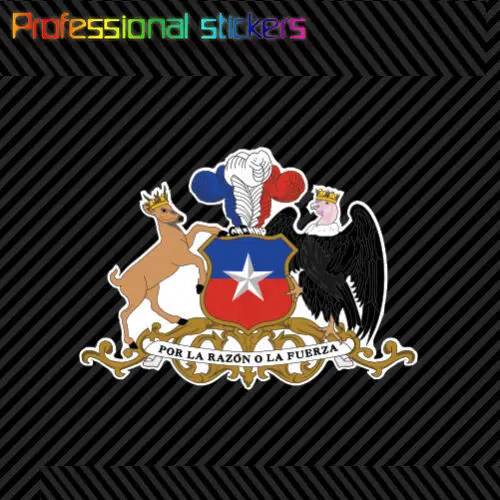 Наклейка с гербом Чили самоклеящаяся виниловая наклейка флагом CHL CL для