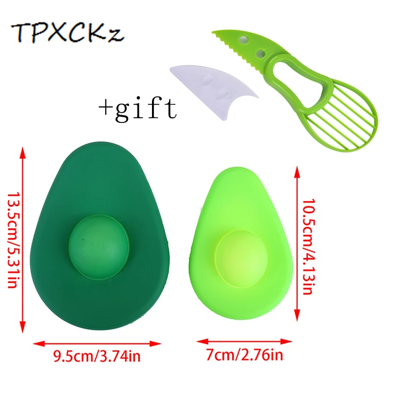 2 предмета Портативный творческий Силиконовые авокадо сохраняющий свежесть