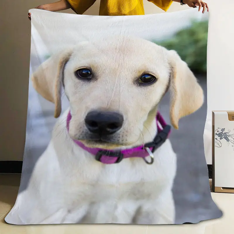 ????? Musifeカスタムかわいいラブラドール犬フランネル毛布デザイン独自の毛布フランネル毛布ソファdiyのドロップシッピング