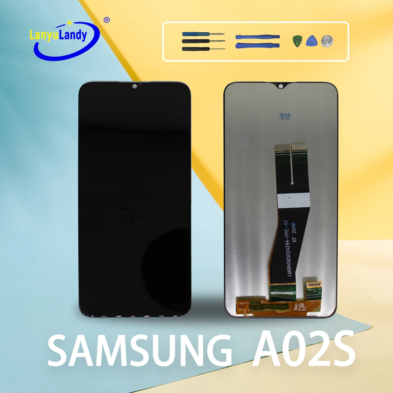 

Оригинал, для Galaxy A02S мобильный телефон, Samsung A02S LCD экран, 6,5 дюйма TFT емкостный экран мультитач, полный экран черный