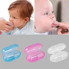 Детская зубная щетка в коробке, мягкая силиконовая резиновая щетка для чистки зубов, массажер для младенцев