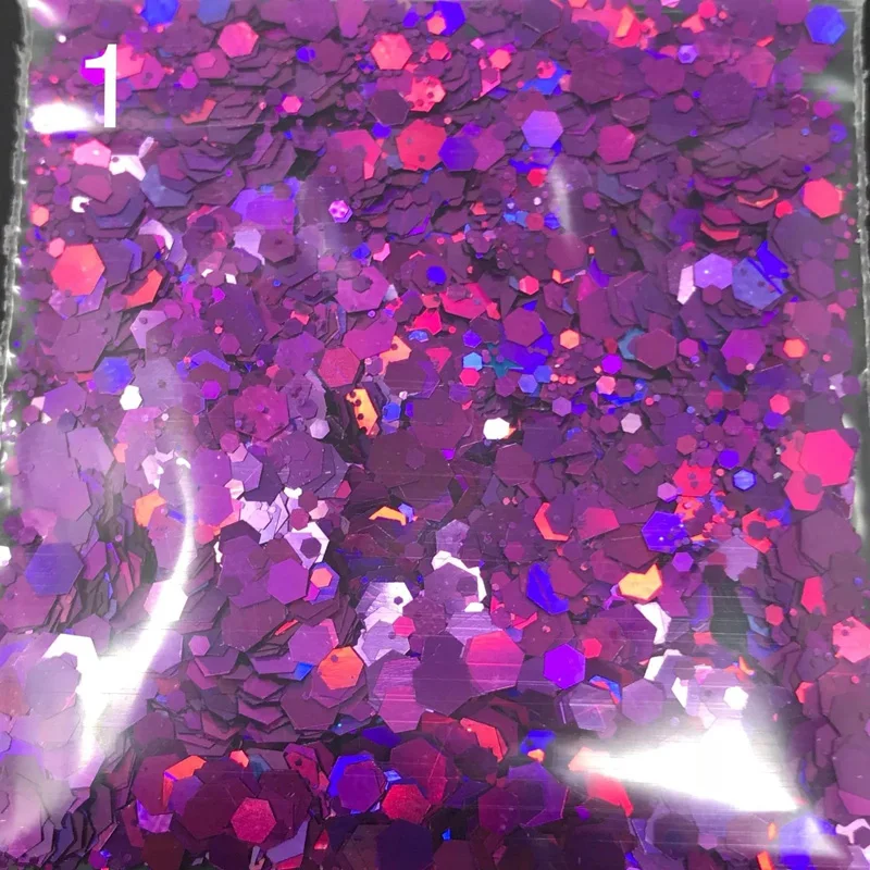 50 г в 1 сумка на заказ массивная голографическая блестящая микс пачка свободные