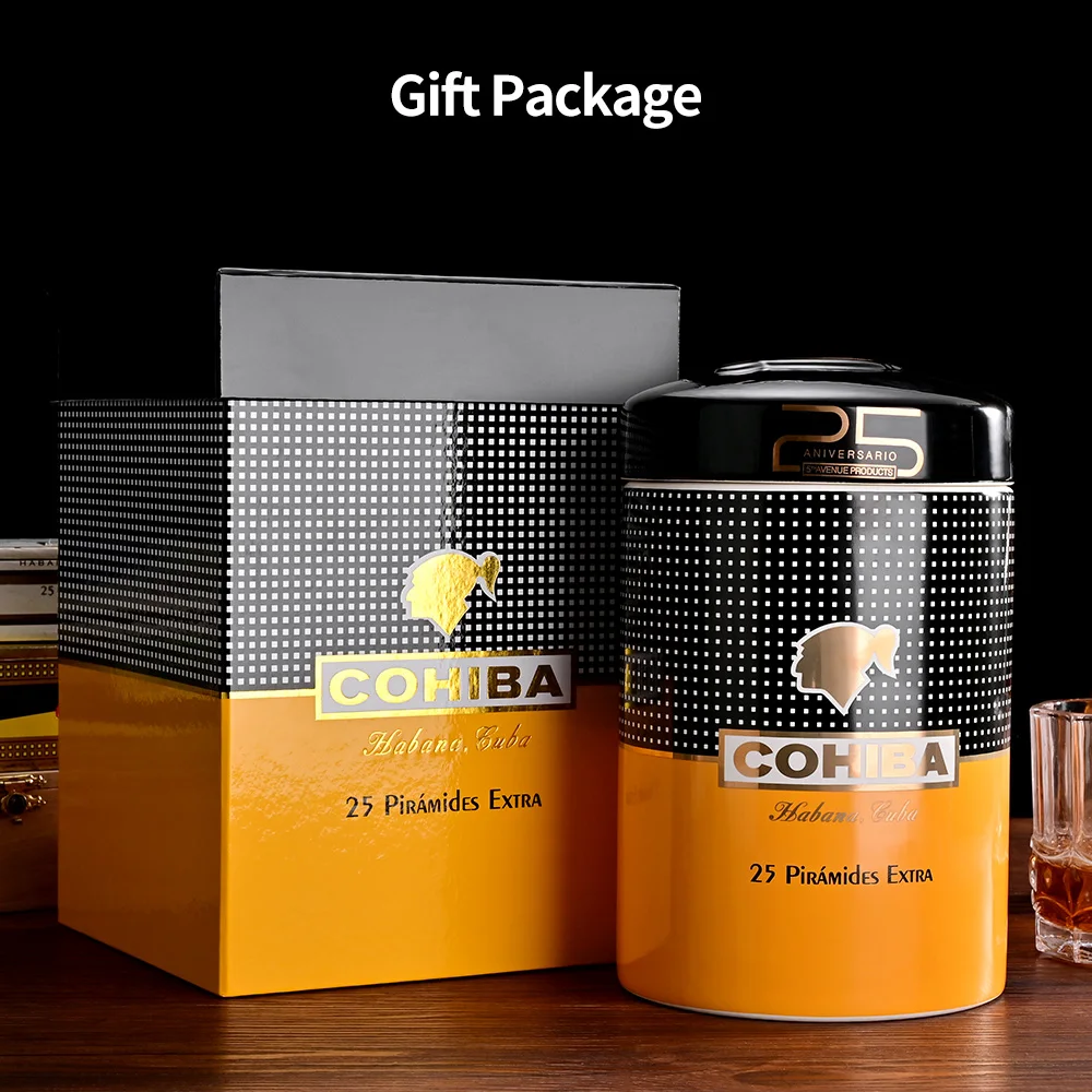 Сигарная трубка COHIBA роскошный керамический хьюмидор большого диаметра банка для