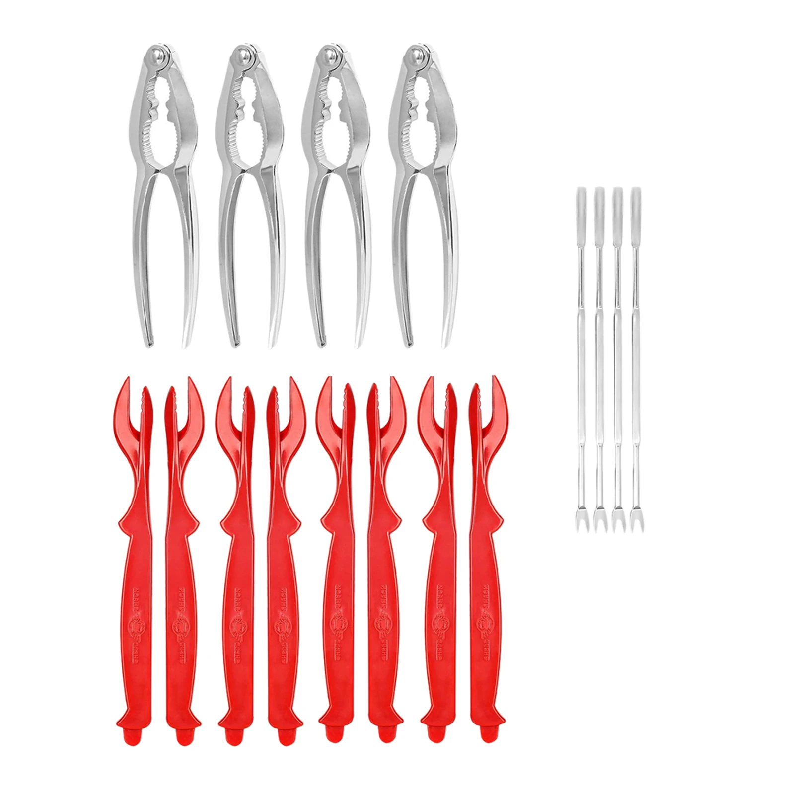 13pcs Nuts Opener Professional Kitchen Sheller Crab Cracker Picnic Storage Bag Seafood Tool Set Zinc Alloy Lobster Picks Shrimp | Дом и сад