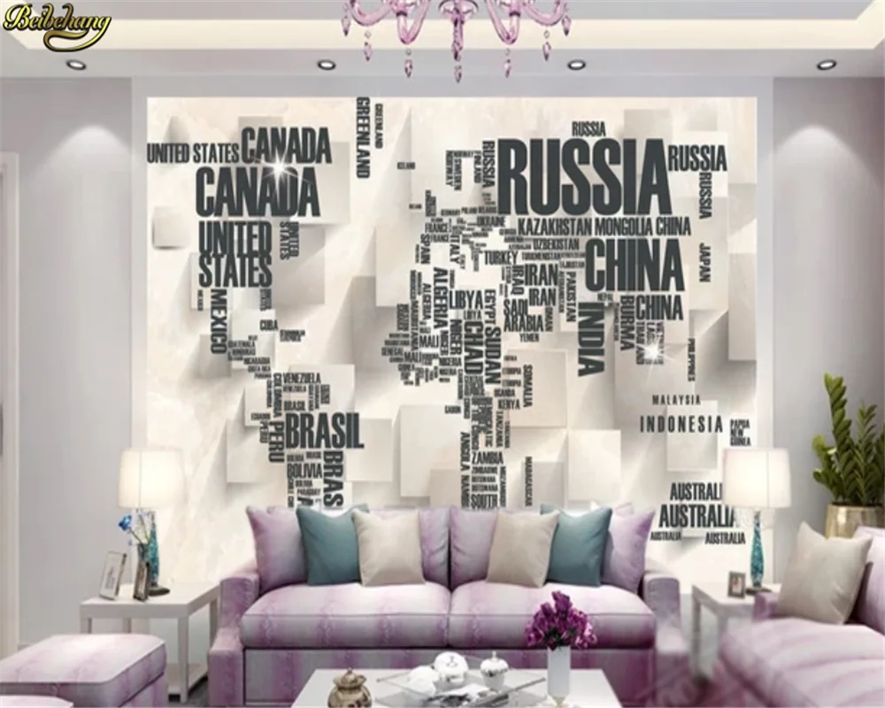 3d обои beibehang на заказ 3D стерео Английский алфавит фон для телевизора настенная