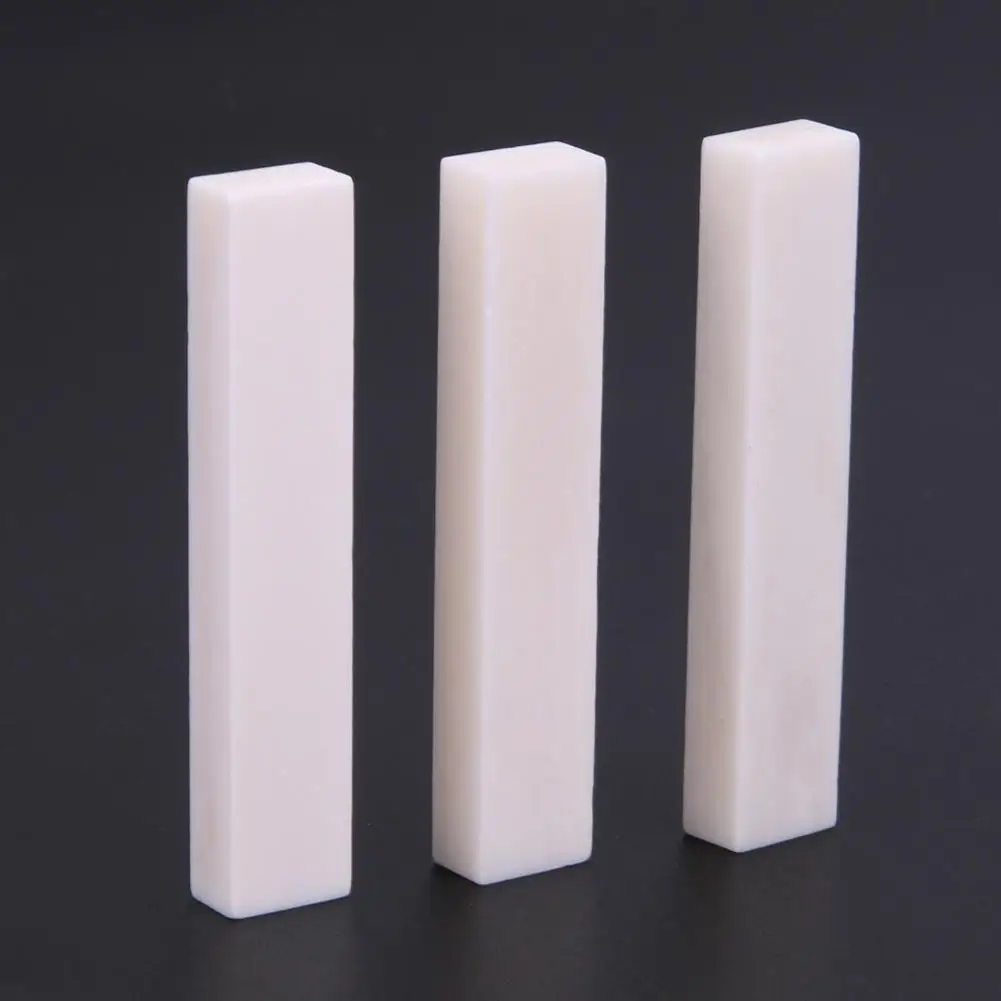 

Новинка 3 шт. костяная гитара без рисунка задняя бежевая гайка 52x6x10 мм для классической электрической акустической гитары Запчасти Аксессуа...