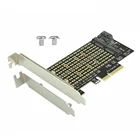 Адаптер PCIE для M2M.2 SATA M.2 SSD PCIE адаптер NVMEM2 PCIE адаптер SSD M2 для SATA PCI-E карта M ключ + B Ключ Компьютерный Аксессуар