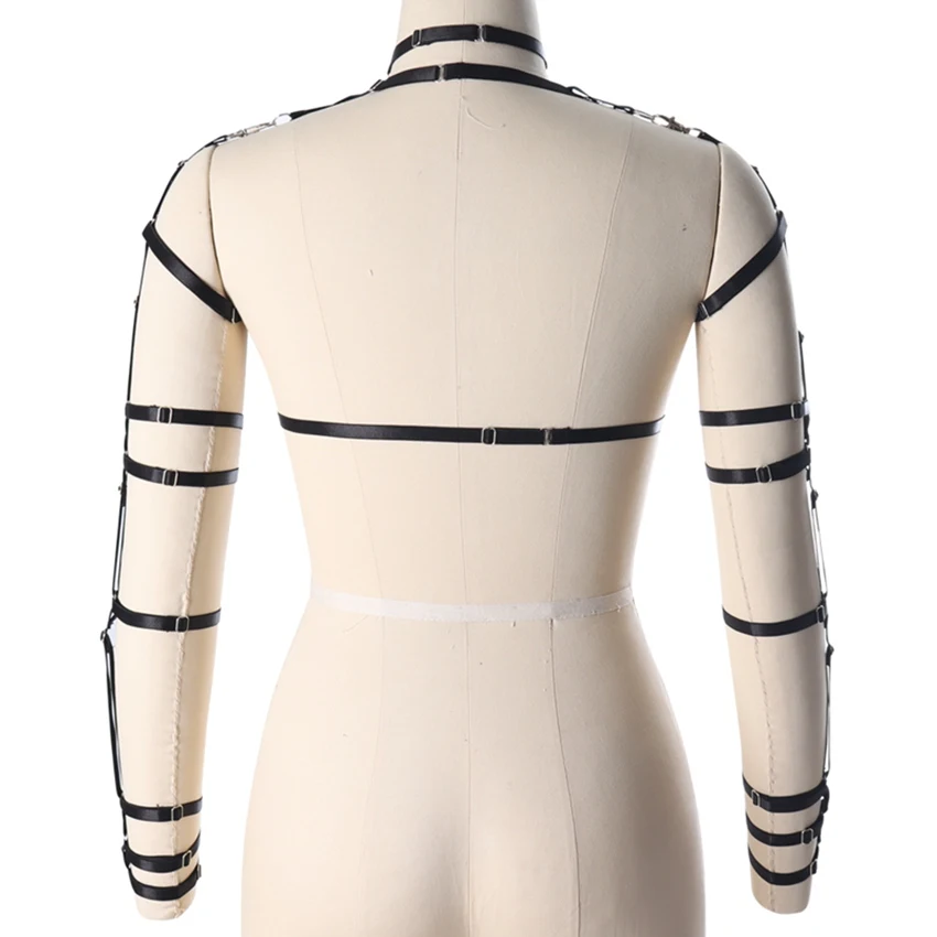 Бюстгальтер на бретелях готический эластичная регулировка фестивальный Рейв