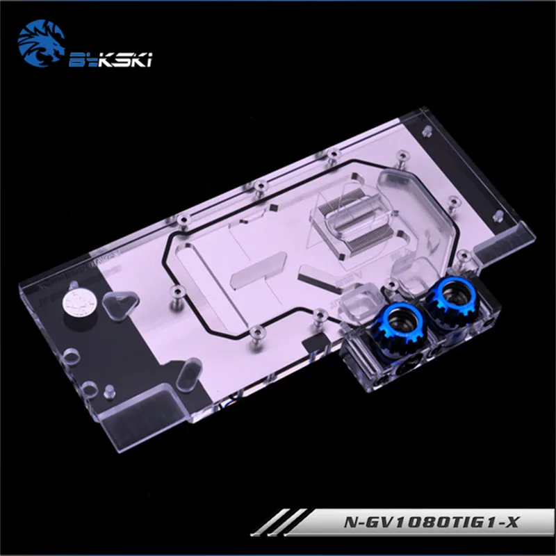 Водяной блок Bykski для игровой видеокарты Gigabyte GTX1080Ti OC 11G | Компьютеры и офис