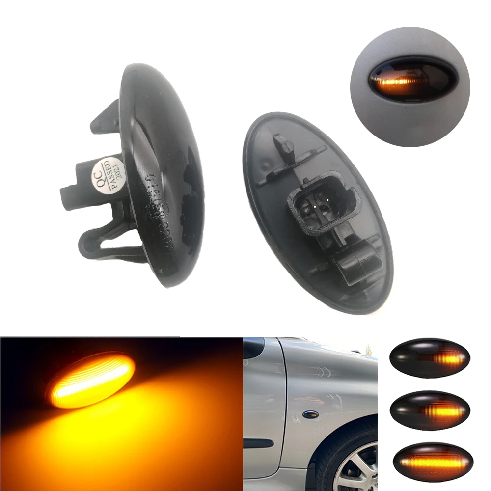 Последовательный поворотник для Peugeot 307 206 207 407 107 607 Citroen C1 C2 C3 C5 1 пара светодиодный