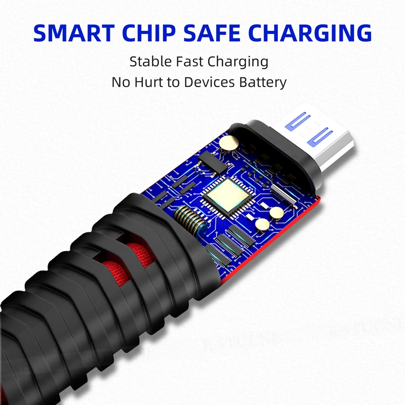 Кабель Micro USB для быстрой зарядки и передачи данных, Кабель Microusb для зарядки samsung S7 S6 Xiaomi Android, кабели для мобильных телефонов