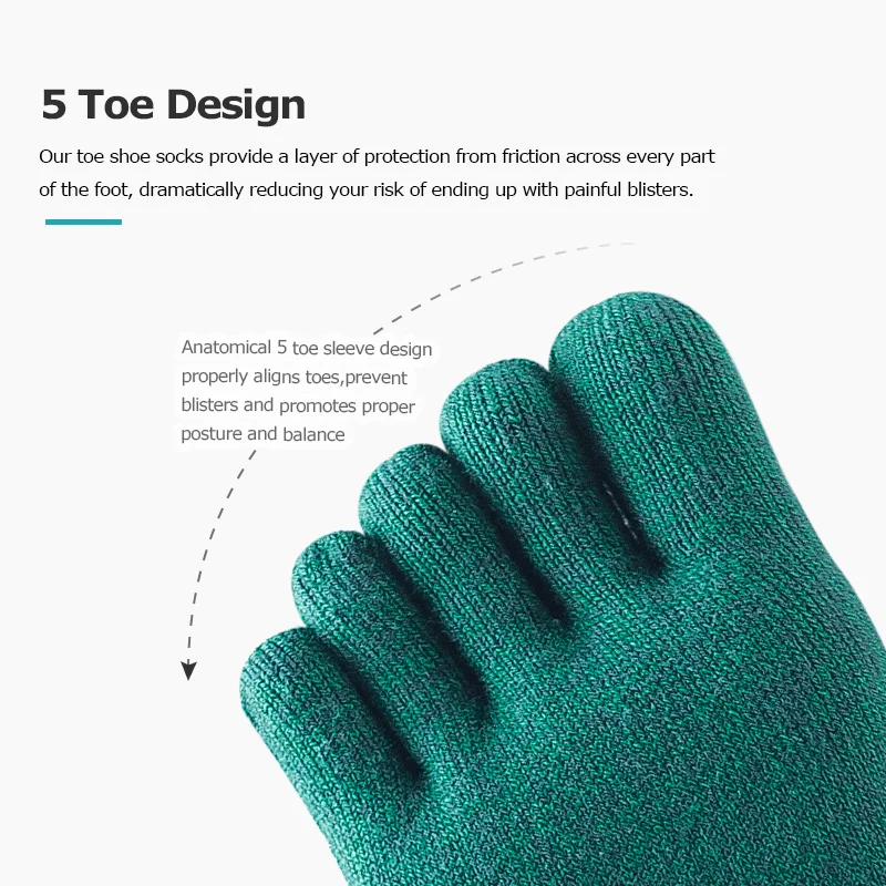 

AONIJIE E4109 Lightweight Quarter Athletic FiveToe Socks Quarter Socks For Five Toed Barefoot Running Shoes Marathon Race