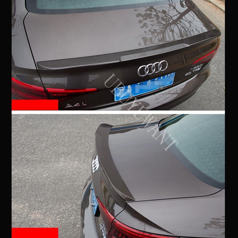 Для Audi A4 B9 2017 2018 2019 ABS Неокрашенный окрашенный внешний задний спойлер багажник