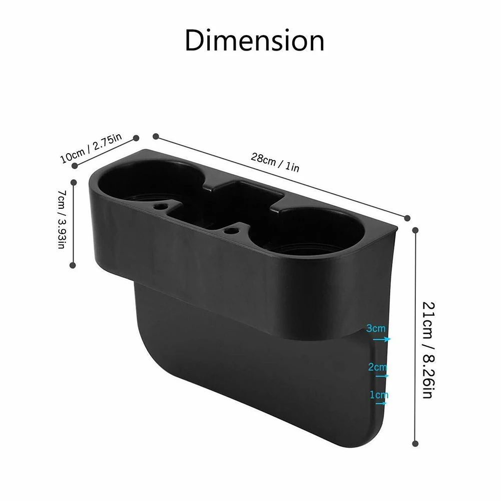 

Car Cup Holder Auto Seat Seam 2-Cup Holder Drink Bottle Can Phone Key Storage Holder Stand Organizer Car Accessories Styling