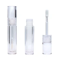 100pcs lip gloss tubes with wand empty 4ml transparent lip gloss containers clear crystal lip gloss tubes c123