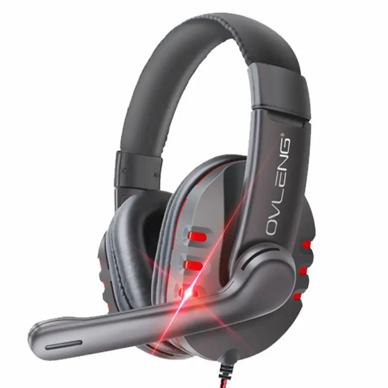 

3.5mm Stereo Surround Noise Reduction Gaming Headphones Volume Adjustment Microphone Wired Music Earphones For PC/Phone