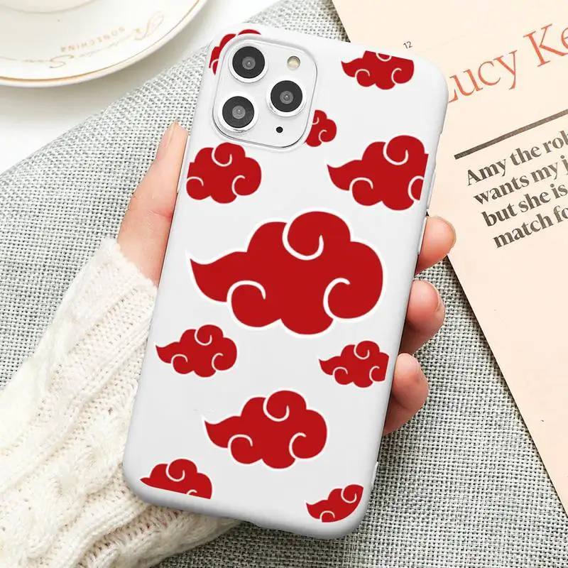

Anime Akatsuki Kakashi Narutoes Phone Case For iphone 12 11 Pro Max Mini XS 8 7 6 6S Plus X SE 2020 XR Candy white Silicone
