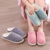 womens winter slippers home couples indoor thick soled anti slip comfortable warm month mao mao slippers womens cotton shoes