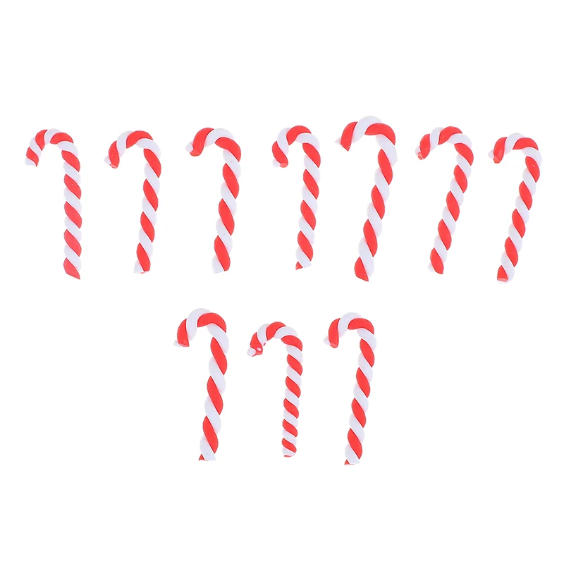Рождественские красно белые карамельные тростники кавайные резиновые кабошоны