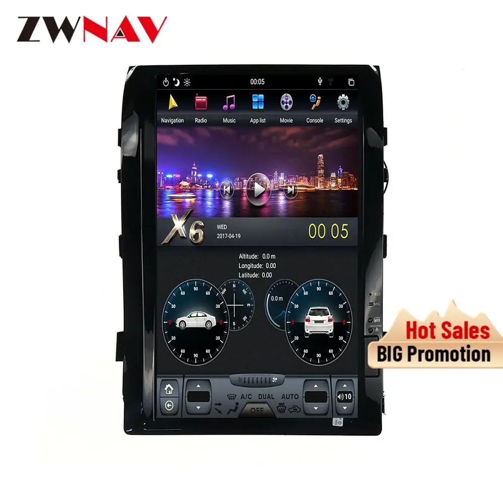 Автомобильный стереопроигрыватель в стиле Tesla с Android GPS головное устройство для