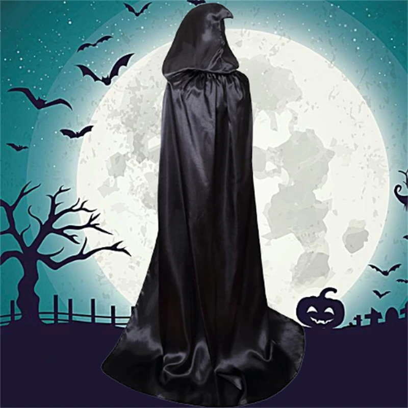 Костюм для косплея на Хэллоуин унисекс Длинная накидка с капюшоном одежда