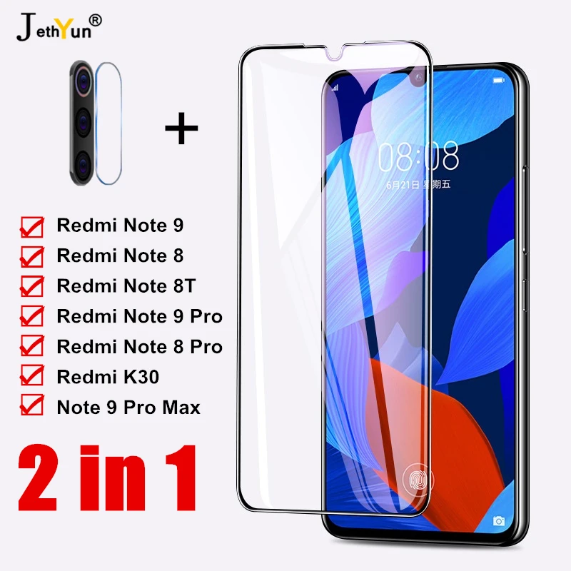 Закаленное стекло для Xiaomi Redmi Note 9 8 pro 8T защита экрана K30 5G max защитный объектив