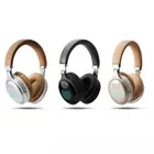 Универсальные беспроводные наушники Bluetooth 5,0, 3D стерео звук, наушники, FM-радио, микрофон светодиодный светильник, гарнитура, Великобритания