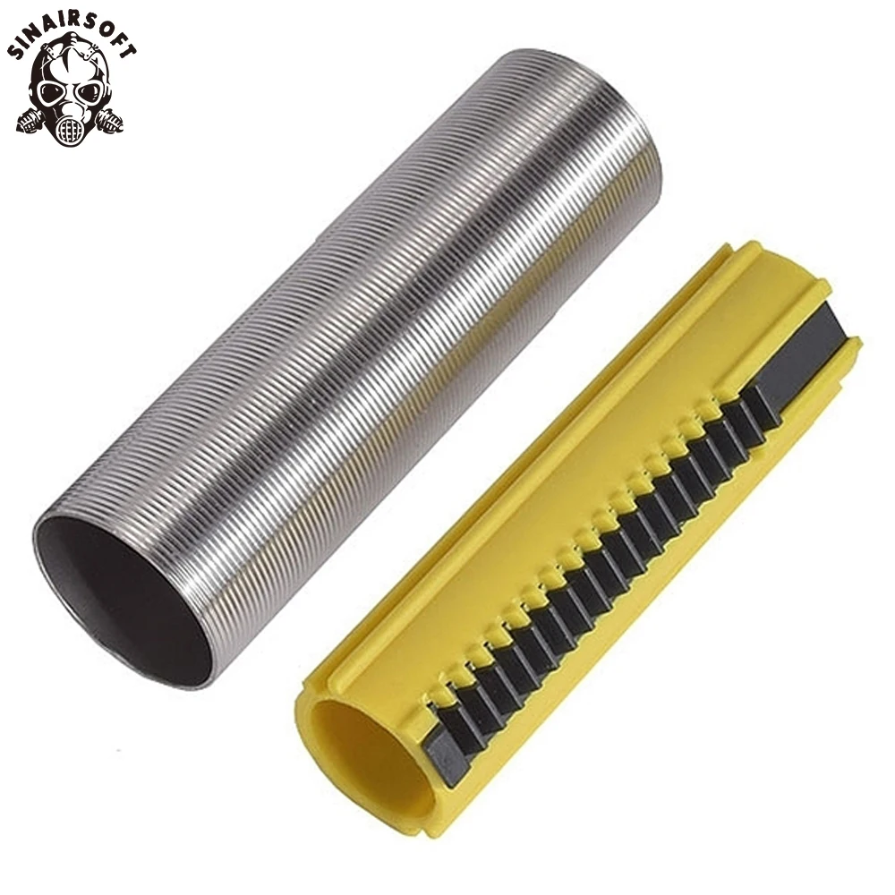 SINAIRSOFT R85 Нержавеющая сталь цилиндр 19 зубы поршень SR25 L85 относится к AEG Пейнтбол