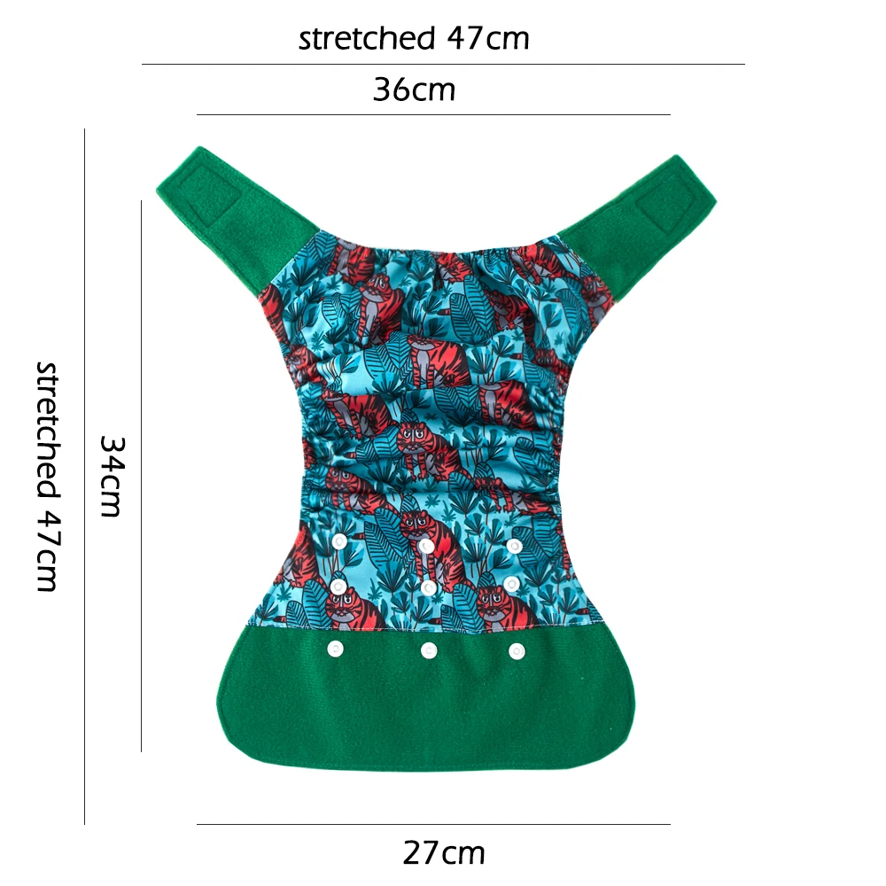 Крюк и петля ОС подгузники с карманами детский тканевый подгузник один размер