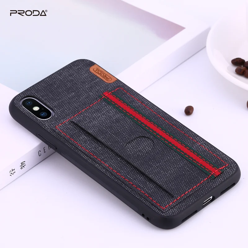 Защитный чехол для телефона PRODA высококачественный джинсовый дизайн iPhone x XS XR xsmax