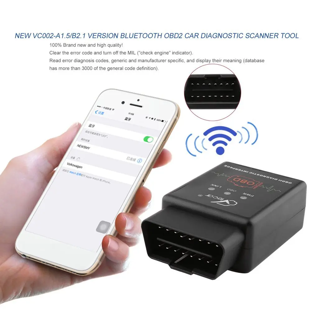 Professional VC002-A1.5/B2.1 Version OBD2 Car Diagnostic Scanner Tool Super Mini OBDII Interface | Инструменты