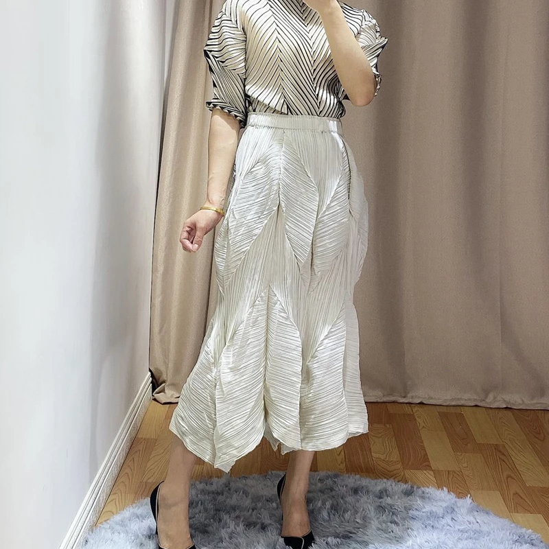 Changpleat весна лето новые женские юбки Miyak плиссированные Модные Дизайнерские