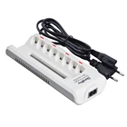 Интеллектуальное зарядное устройство DuraPro с 8 слотами AA AAA, светодиодный дисплей для никель-металлогидридных аккумуляторов AA aaa Ni-Cd